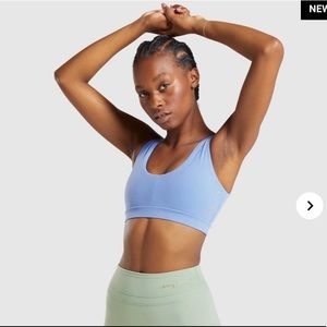 ISO WHITNEY X GYMSHARK BLUE BRA